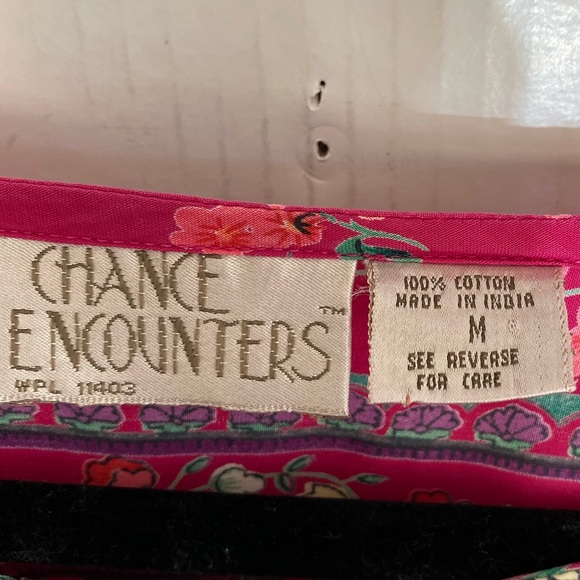 Chance encounter size medium, pink flower vintage button down - Picture 5 of 5